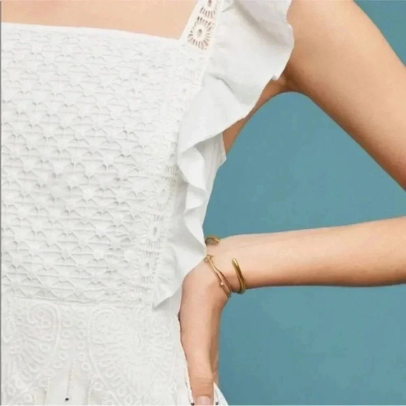 Anthropologie RINA DHAKA womans Celeste beaded & lace boho Midi dress - Picture 4 of 16